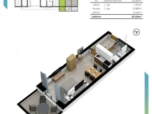 Prodej bytu 1+kk, Lipno nad Vltavou, 40 m2