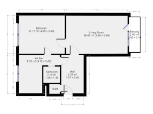 Pronájem bytu 2+1, Praha - Vokovice, Kamerunská, 53 m2