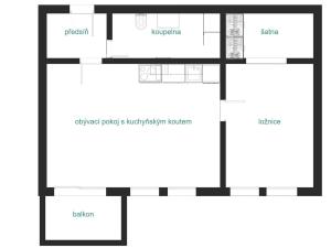 Pronájem bytu 2+kk, Praha - Strašnice, Limuzská, 52 m2