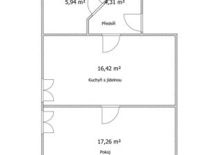 Pronájem bytu 1+1, Češov, 44 m2