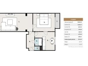 Prodej bytu 2+1, Mníšek pod Brdy, Jana Šťastného, 53 m2