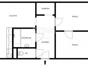 Prodej bytu 2+1, Nový Jičín, Nádražní, 50 m2