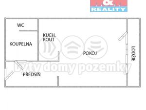Prodej bytu 1+kk, Klášterec nad Ohří, Budovatelská, 19 m2