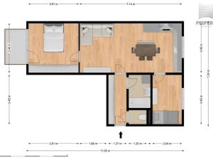 Prodej bytu 3+kk, Brno, Souběžná, 54 m2