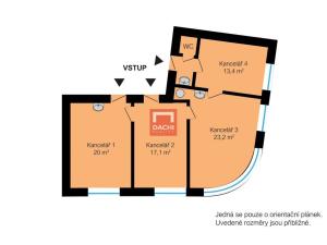 Pronájem kanceláře, Olomouc, 72 m2