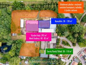 Pronájem výrobních prostor, Hrušovany nad Jevišovkou, Rudé armády, 12000 m2