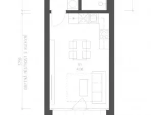 Pronájem bytu 1+kk, Znojmo, Jarošova, 34 m2