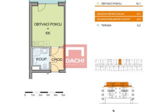 Prodej bytu 1+kk, Olomouc, Aloise Rašína, 23 m2