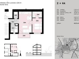 Prodej bytu 2+kk, Kutná Hora, Lorecká, 43 m2