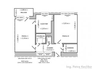 Prodej bytu 2+1, Brno - Husovice, náměstí Republiky, 51 m2
