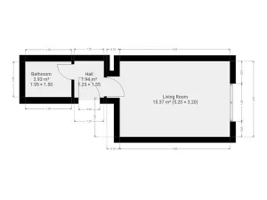 Pronájem bytu 1+kk, Praha - Vršovice, Petrohradská, 24 m2