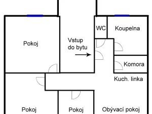 Pronájem bytu 4+kk, Duchcov, Jungmannova, 103 m2