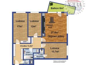 Prodej bytu 4+kk, Praha - Hostivař, Bratislavská, 94 m2