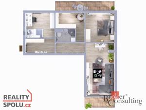 Prodej bytu 3+1, Nemanice, 65 m2