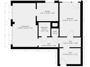 Pronájem bytu 2+1, Praha - Strašnice, Pod strání, 57 m2
