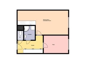 Pronájem bytu 2+kk, Praha - Stodůlky, Kurzova, 45 m2