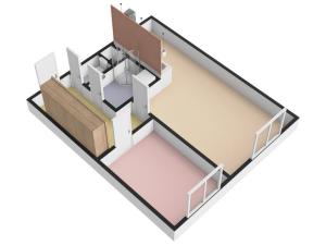 Pronájem bytu 2+kk, Praha - Stodůlky, Kurzova, 45 m2