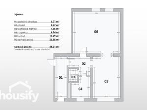 Prodej bytu 2+kk, Znojmo, náměstí Svobody, 55 m2