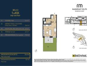 Prodej bytu 1+kk, Kolín, 35 m2