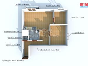 Pronájem bytu 3+kk, Chrást, Kolmá, 70 m2