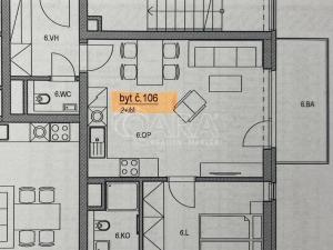 Pronájem bytu 2+kk, Praha, Pekařova, 50 m2