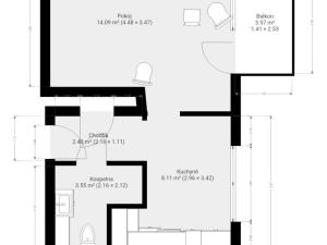 Pronájem bytu 1+1, Brno, Štouračova, 31 m2