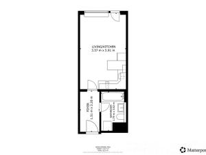 Pronájem bytu 1+kk, Praha - Vysočany, Smržových, 33 m2
