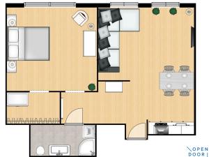 Pronájem bytu 2+kk, Praha - Malá Strana, Újezd, 59 m2