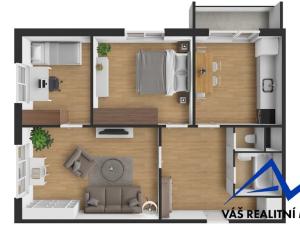 Prodej bytu 3+1, Ostrava, Poděbradova, 70 m2