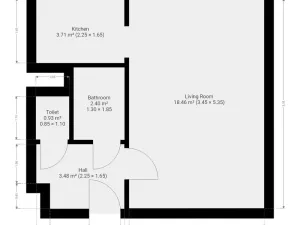Pronájem bytu 1+kk, Praha - Troja, Mazurská, 30 m2