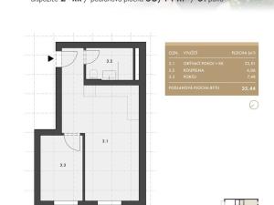Prodej bytu 2+kk, Brno - Husovice, Rotalova, 35 m2