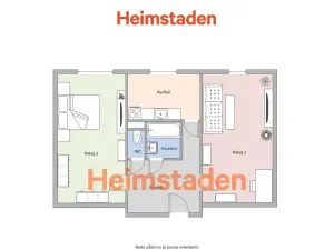 Pronájem bytu 2+1, Karviná - Ráj, Kosmonautů, 52 m2