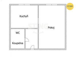 Pronájem bytu 1+1, Polná, Palackého, 32 m2