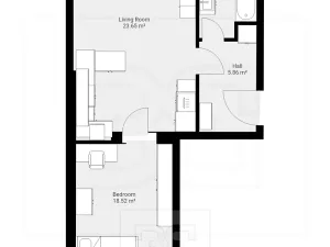 Pronájem bytu 2+kk, Praha - Košíře, Pod Kavalírkou, 55 m2