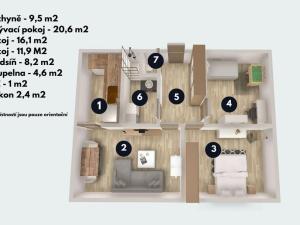 Prodej bytu 3+1, Jihlava, Polní, 72 m2