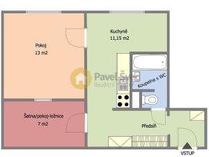 Pronájem bytu 1+1, Strakonice - Přední Ptákovice, Povážská, 43 m2