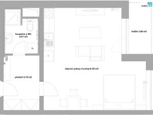 Pronájem bytu 1+kk, Plzeň, Pilařská, 43 m2