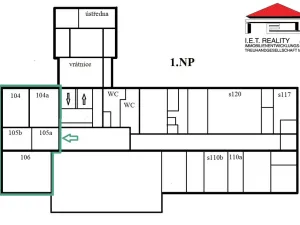 Pronájem kanceláře, Brno, Kroftova, 81 m2