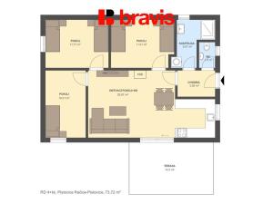 Prodej rodinného domu, Račice-Pístovice - Pístovice, 78 m2