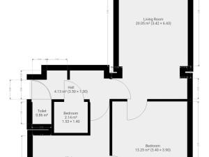 Pronájem bytu 2+1, Praha - Hloubětín, Mochovská, 54 m2