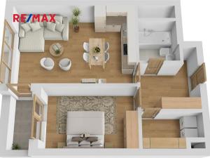 Pronájem bytu 2+kk, Praha - Kamýk, Zimova, 55 m2