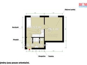 Pronájem bytu 1+1, Plzeň - Severní Předměstí, Elišky Krásnohorské, 36 m2
