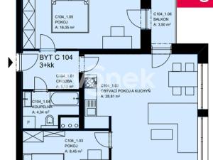 Pronájem bytu 3+kk, Zlín, 70 m2