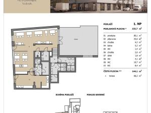 Prodej obchodního prostoru, Brno - Husovice, Vranovská, 144 m2
