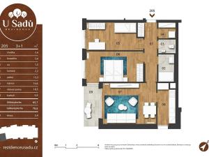 Prodej bytu 3+kk, Hradec Králové, Na Střezině, 71 m2