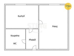 Pronájem bytu 1+1, Mohelnice, Staškova, 43 m2