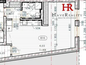 Pronájem bytu 1+kk, Benešov, Hodějovského, 40 m2