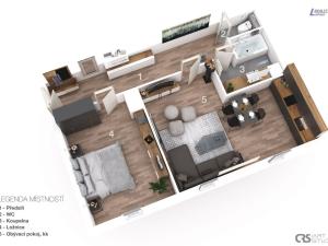 Prodej bytu 2+kk, Líšťany - Hunčice, 46 m2