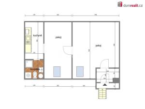 Pronájem bytu 2+kk, Neratovice - Mlékojedy, Hlavní, 49 m2