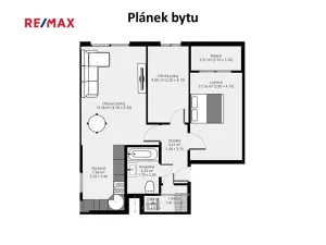 Prodej bytu 3+1, Praha - Újezd nad Lesy, Žárovická, 63 m2